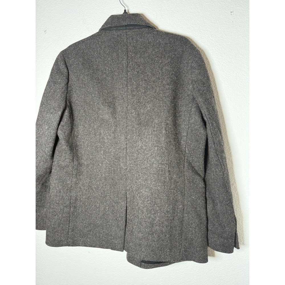 Ralph Lauren Denim & Supply Gray Tweed Wool Double Breasted Pea Coat Womens LG - Picture 9 of 11